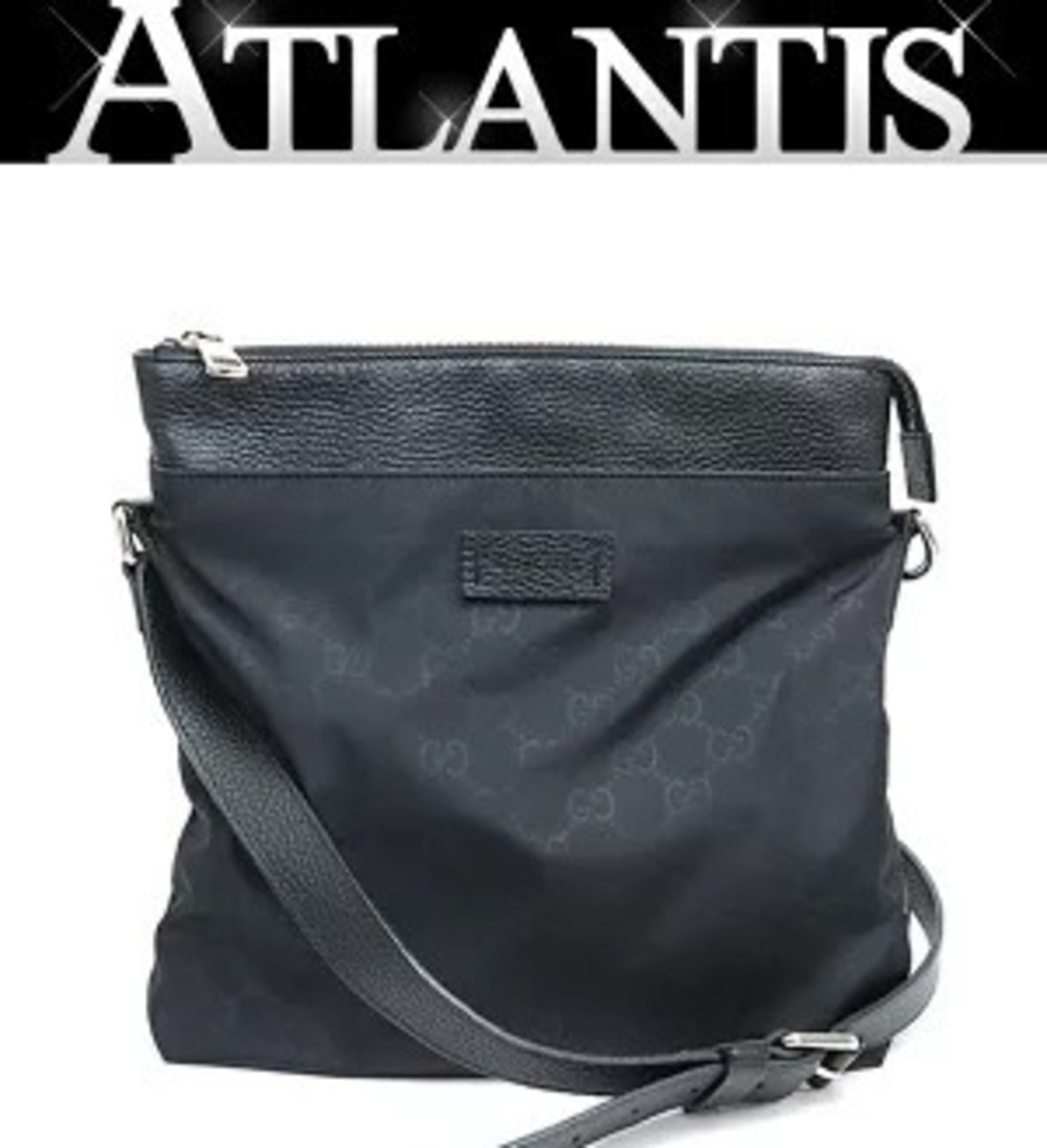 Gucci GG shoulder bag leather x black